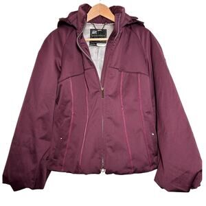 Metropolis Rhapsody Ski Snowboard Snow Jacket‎ Detachable Hood Maroon Womens 8